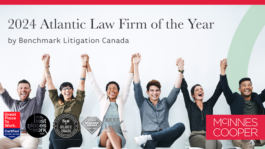 McInnes Cooper has been honoured as 2024 Atlantic Law Firm of the Year by @BenchLitigation! Thank you to all our clients, partners, and colleagues for your continued support and trust. bit.ly/4dA1J97