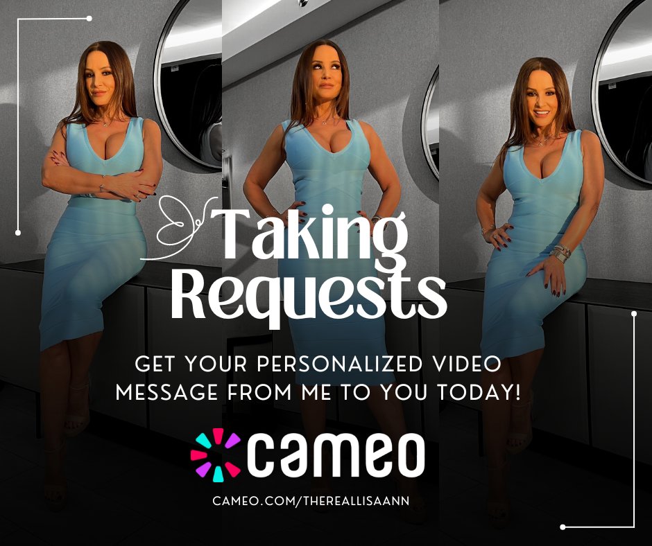 Upgrade your celebrations with a touch of personal magic! ✨ Ditch the ordinary greeting cards and book me on @BookCameo for a one-of-a-kind video message. 📹 #Cameo #TheRealLisaAnn cameo.com/thereallisaann