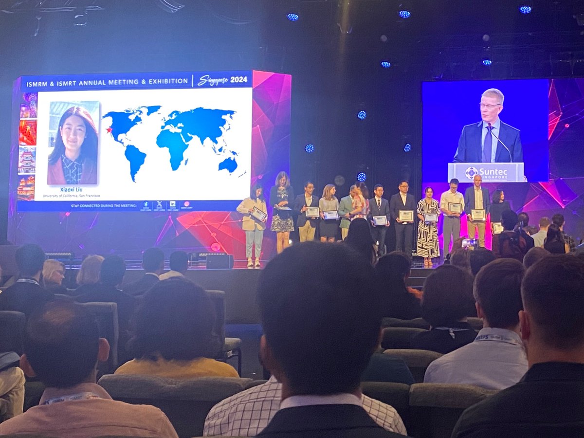 Peder Larson (@pezlarson) on Twitter photo Congratulations to postdoc Xiaoxi Liu on receiving the <a href="/ISMRM/">ISMRM</a> Junior Fellow award at #ISMRM2024!
Well deserved for her excellent work at <a href="/UCSFimaging/">UCSF Imaging</a> <a href="/UCSFHMTRC/">UCSF HMTRC</a> advancing #hyperpolarized #MRI through novel sequences and kidney cancer/kidney disease studies <a href="/JaneWangRad/">Jane Wang</a> Congratulations to postdoc Xiaoxi Liu on receiving the <a href="/ISMRM/">ISMRM</a> Junior Fellow award at #ISMRM2024!
Well deserved for her excellent work at <a href="/UCSFimaging/">UCSF Imaging</a> <a href="/UCSFHMTRC/">UCSF HMTRC</a> advancing #hyperpolarized #MRI through novel sequences and kidney cancer/kidney disease studies <a href="/JaneWangRad/">Jane Wang</a>