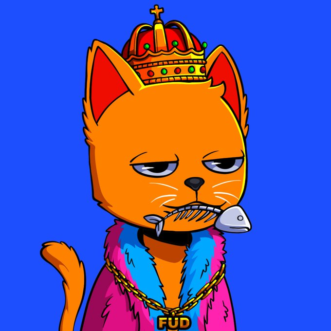 BaseチェーンのにゃんこNFT😻 フリーミントWL Giveaway🎁 🔹 Fud Cat Supply: 1111 トランザクションのひとつに🔵 ／ 💎WL(#Freemint✨)×5名様 ＼ 🔻応募 ✅フォロー @FudCatsOnBase　 @umita_nft ✅💙＆RP ⏰48ｈ