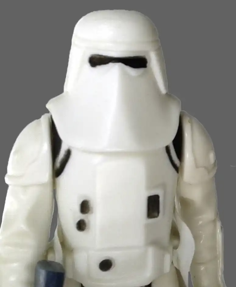 The visor of the Imperial Swamptrooper seems to reference the original Kenner Snowtrooper action figure.