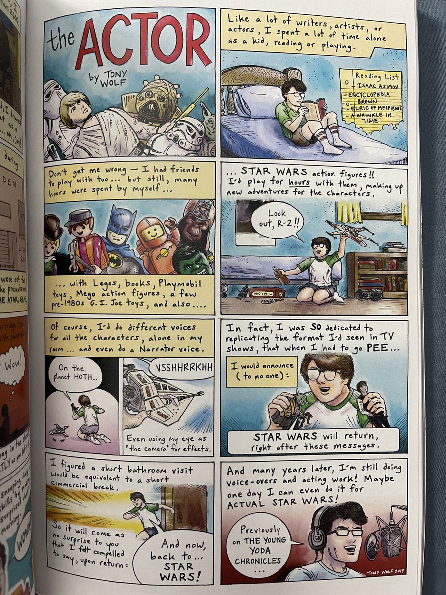Wow! @tonywolfness absolutely bares his soul and gives us a love letter to comics and all their wondrous power to share our humanity. Powerful, insightful, and often funny insights into the world around us and I see myself in so many of these pages.