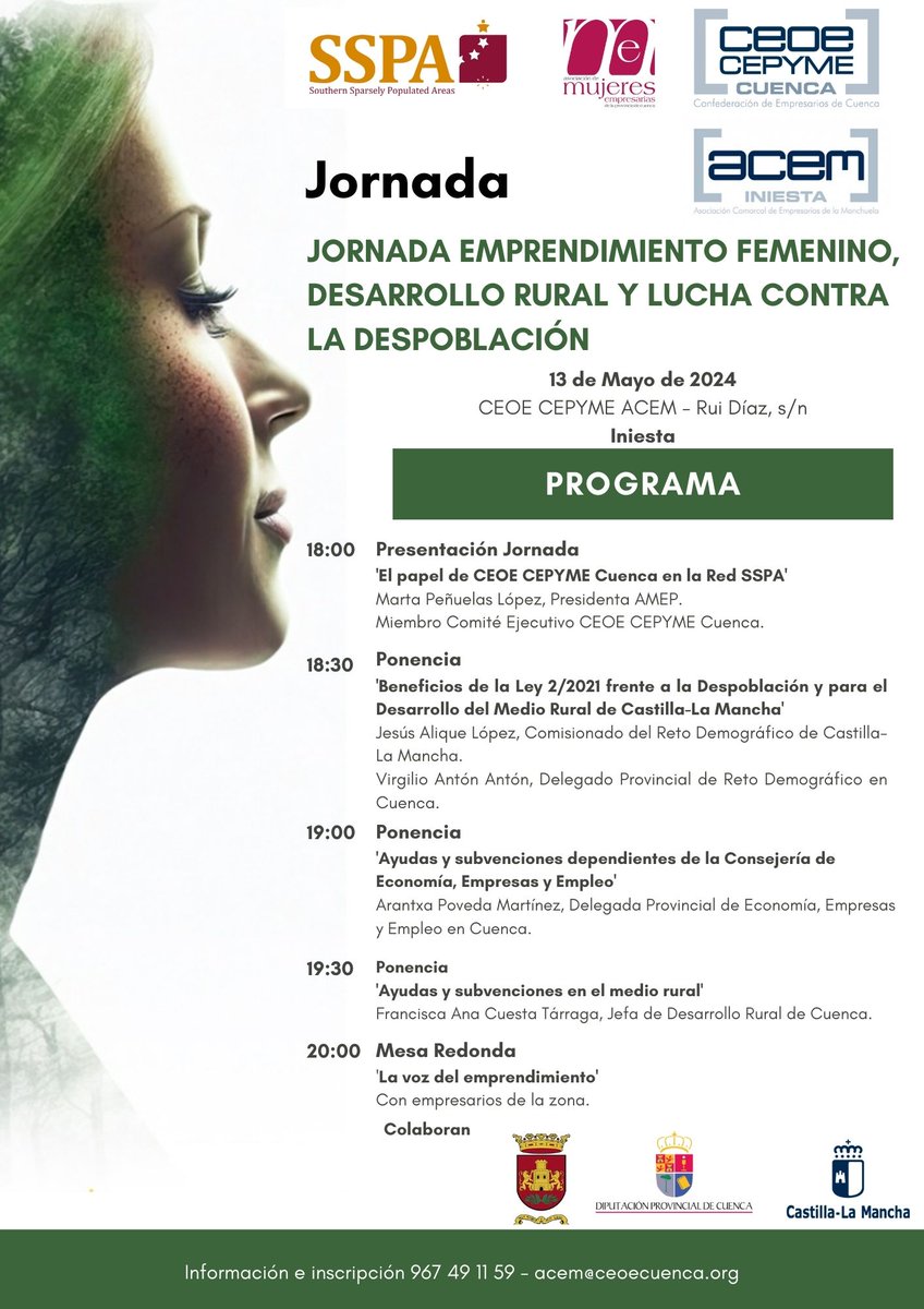 AMEP @ceoecuenca cuenta con el Comisionado de Reto Demográfico @gobjccm para su jornada de emprendimiento en Iniesta @sspa_network @JCCMCuenca @DipuCuenca @AytoIniesta ceoecuenca.es/portal/lang__e…