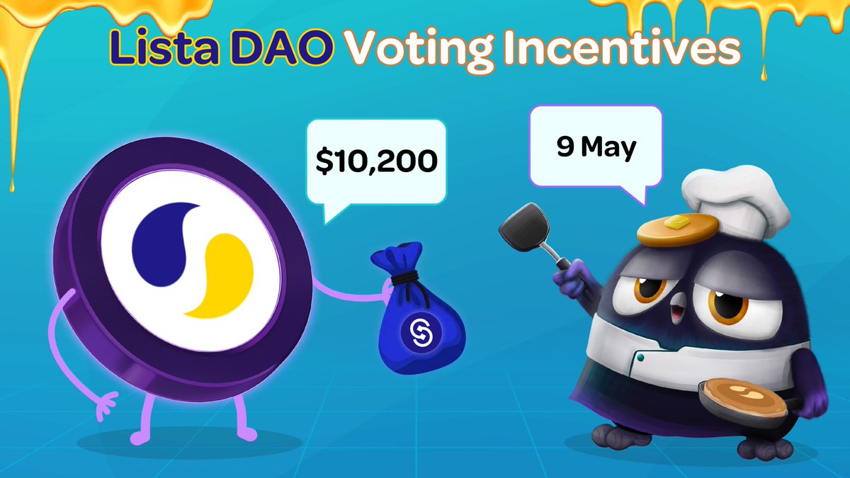 Attention vlCKP holders!📢 @lista_dao has dispatched a bounty of over $10,200 to @Cakepiexyz_io's Voting Market.💸 Support their liquidity pairs this epoch to claim your share of incentives.♟️ Vote to earn:⬇️ pancake.magpiexyz.io/bribe