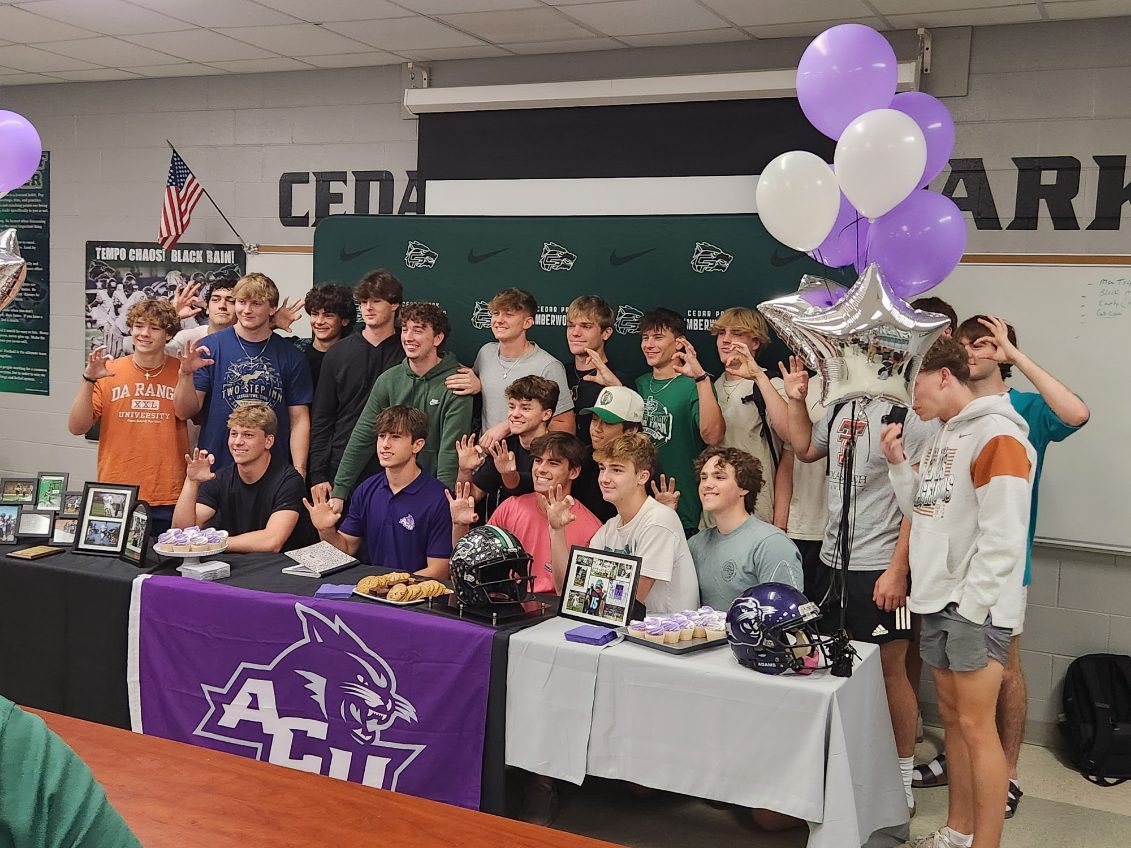 It was great to see another Timberwolf get the opportunity to play at the next level! Congrats @blake_suber, I can’t wait to see you grind! Abilene Christian is getting a baller! #OneStandard #Attack @LISD_AD @Cedar_ParkFB