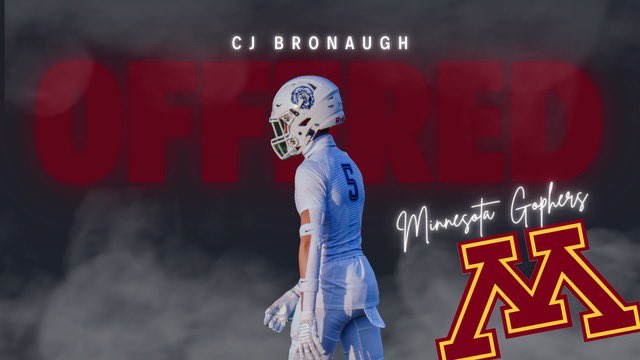 After an amazing conversation with @isaiahwalker_9 I’m blessed to have earned an offer from the University Of Minnesota @KieleyBronaugh @Get_Activept @CoachWalker0223 @Andrew_Ivins @larryblustein @FbStutsman @DanLaForestFB @On3Recruits @CenFLAPreps @PrepRedzoneFL