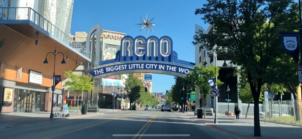 Thank you to the @cityofreno for hanging these Sesquicentennial banners along Virginia Street! I love seeing Pack Pride throughout our beautiful city! #NevadasCollegeTown #UniverCity #GoPack