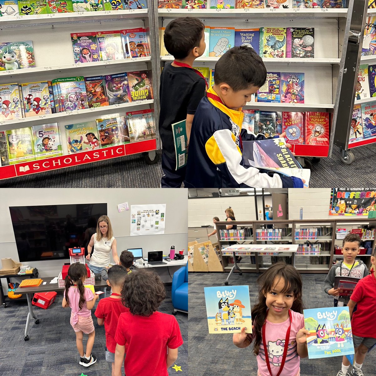 Thank you @CyFairYeager for our BOGO free book fair today!! 🐝💛📚💙🐝 Loved the excitement of book shopping and of course one of my favorite books was very popular with my students 💕💕