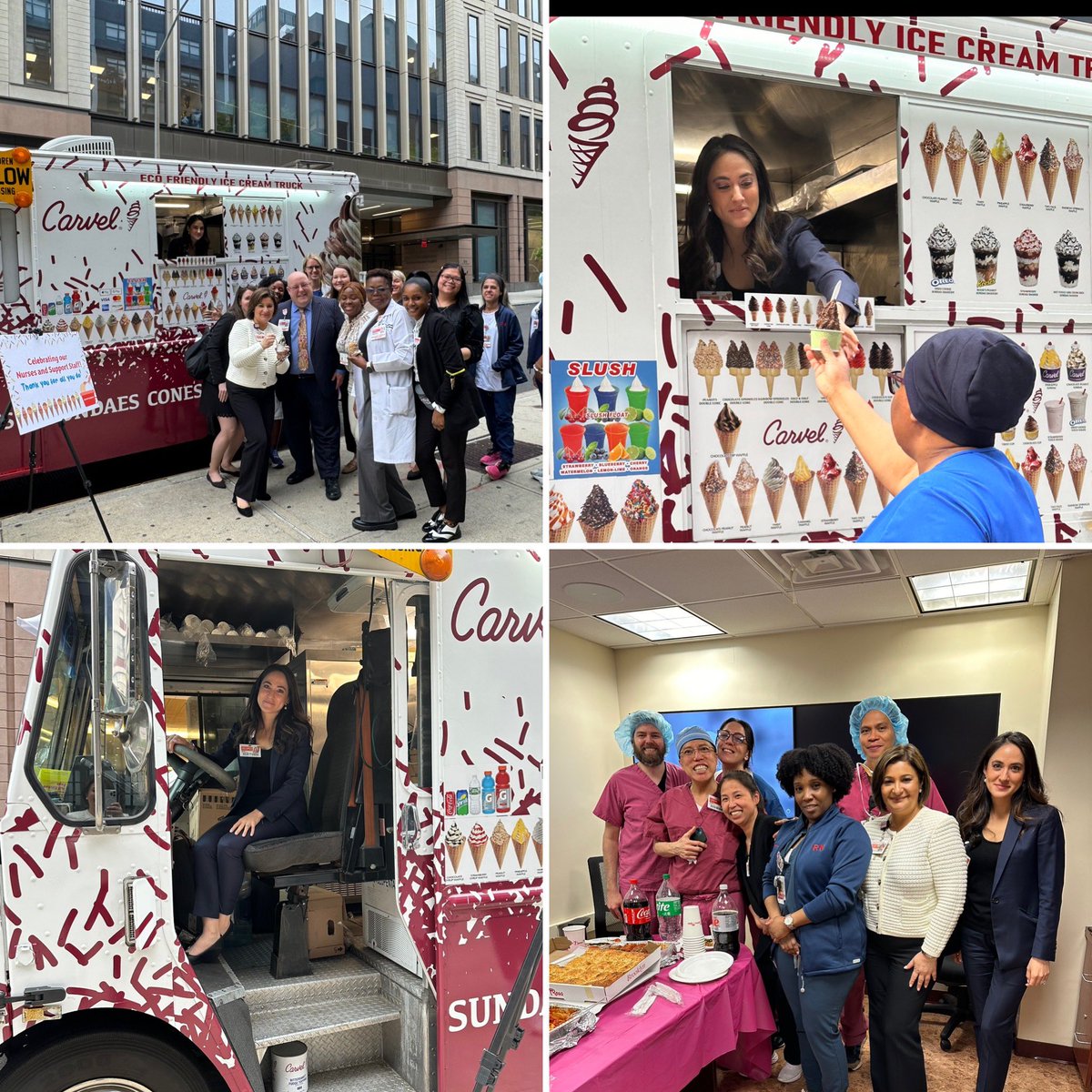 Nursing Week Celebration Continues with Ice Cream Trucks! BMH Leaders @AnnalisseMahon, Serving Delicious NYP Treats to our BMH/CCH Nurse and Support Staff! #Caring4thecaregiver #NursingWeek2024 #ThankYouNYP ❤️🥇❤️ @WillieMManzano @alanmlevin @lystra_m