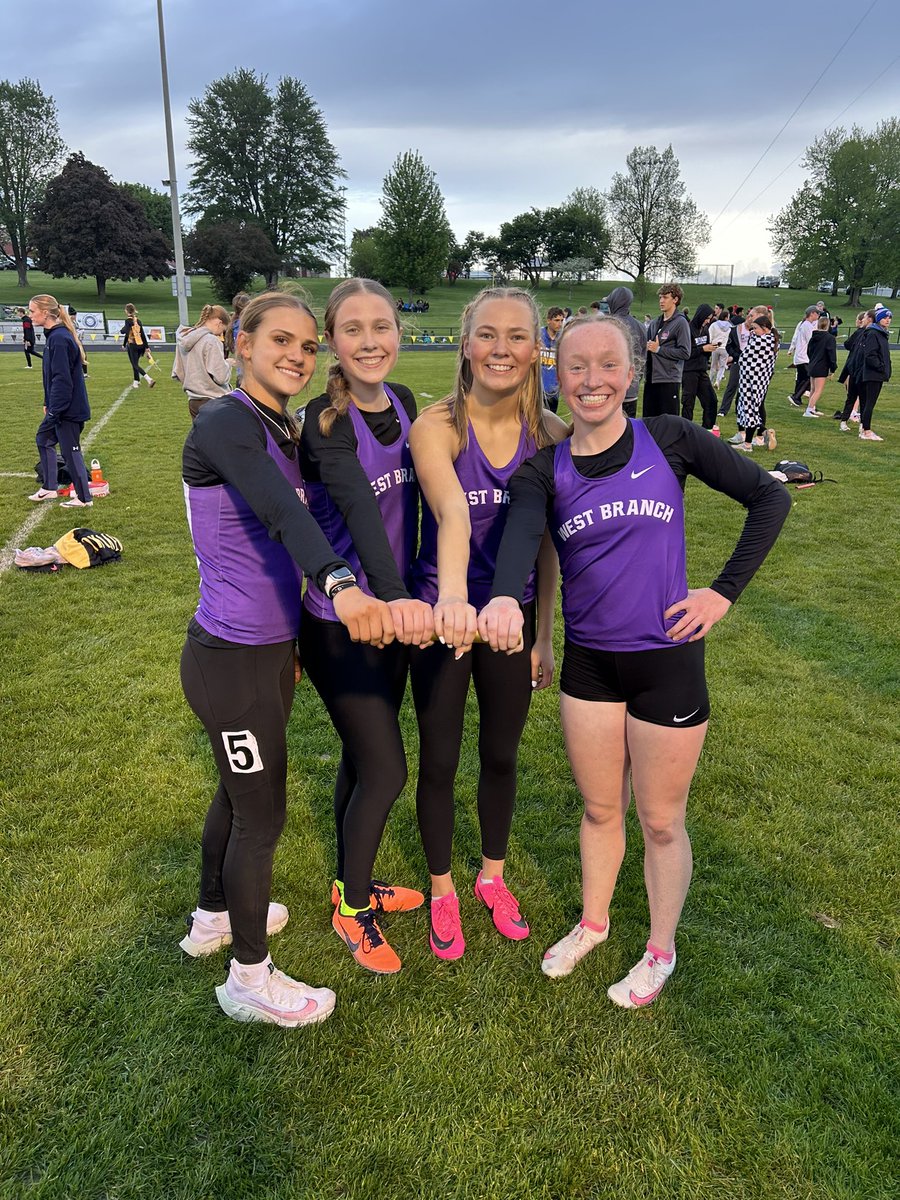WestBranchGirlsTF (@wb_girls_tf) on Twitter photo 🎟️TICKET PUNCHED🎟️
Our D-Med team PRs running a 4:23.19 and placing second here at the District Meet! Congratulations!! 🔥 <a href="/rmmurken/">Ryan Murken</a> <a href="/ConSports2/">Matthew Dickinson</a> <a href="/JR_Sten23/">Jake Stenberg</a> <a href="/wb_boosters/">West Branch Boosters</a> 🎟️TICKET PUNCHED🎟️
Our D-Med team PRs running a 4:23.19 and placing second here at the District Meet! Congratulations!! 🔥 <a href="/rmmurken/">Ryan Murken</a> <a href="/ConSports2/">Matthew Dickinson</a> <a href="/JR_Sten23/">Jake Stenberg</a> <a href="/wb_boosters/">West Branch Boosters</a>