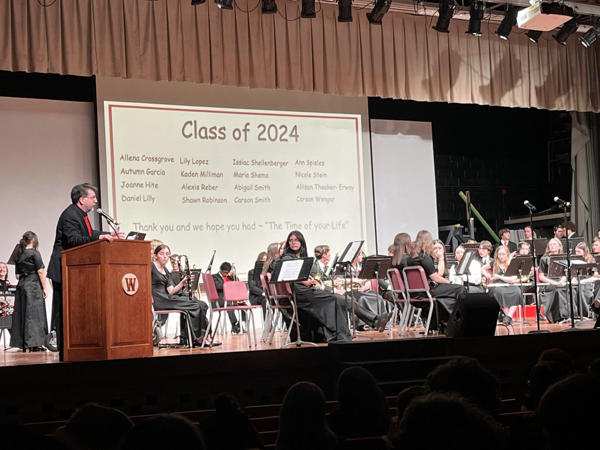 Great performances tonight from all the choral groups and the concert band at the spring concert! #WauseonPride