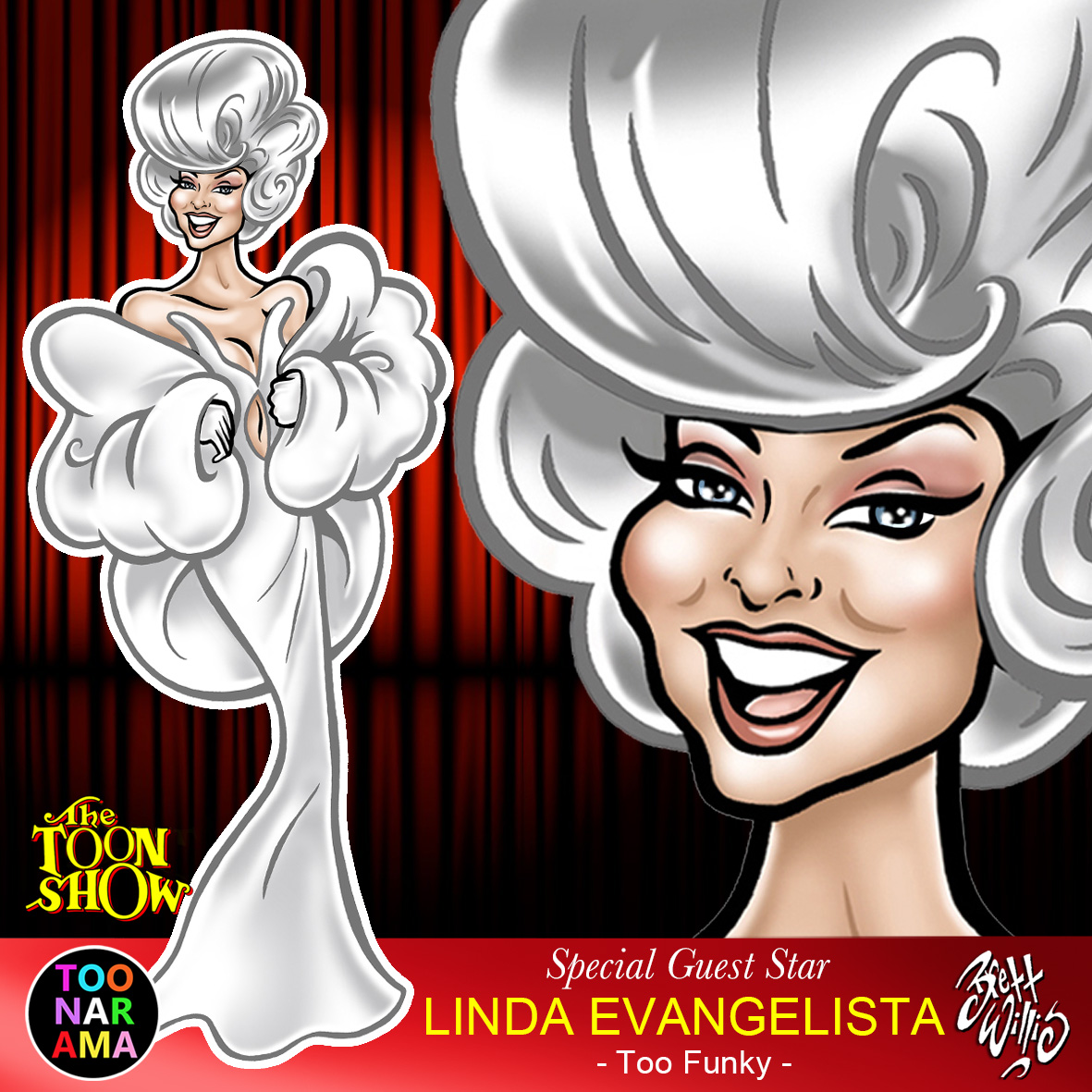 Happy Birthday The TOON Show Special Guest Star LINDA EVANGELISTA - Too Funky Supermodel - #HappyBirthday #supermodel #LindaEvangelista #toonarama