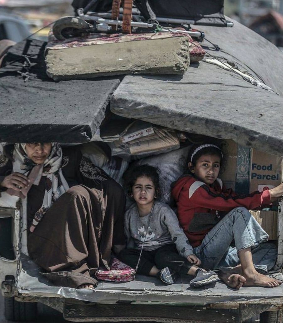 La imagen desgarradora de los niños en Rafah.