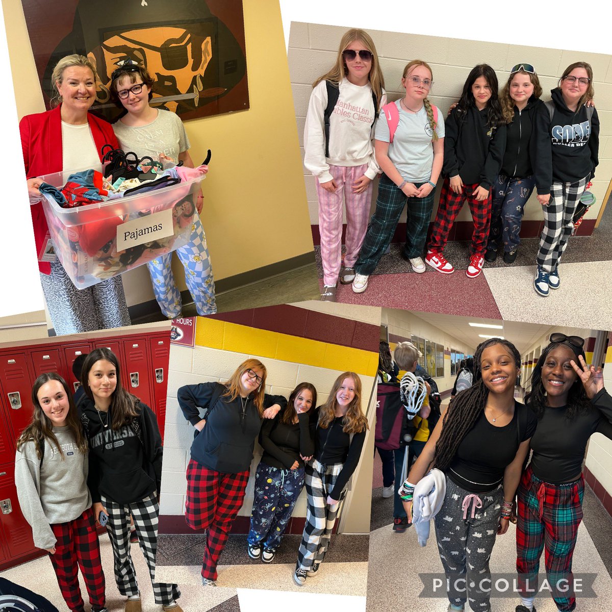 Over 50 pairs of pajamas and $600 donated for Casey Cares! Thankful for one of our students for her advocacy of the program. Casey Cares helps families going through cancer treatments have an evening of fun with movies, snacks and pajamas. #givingback