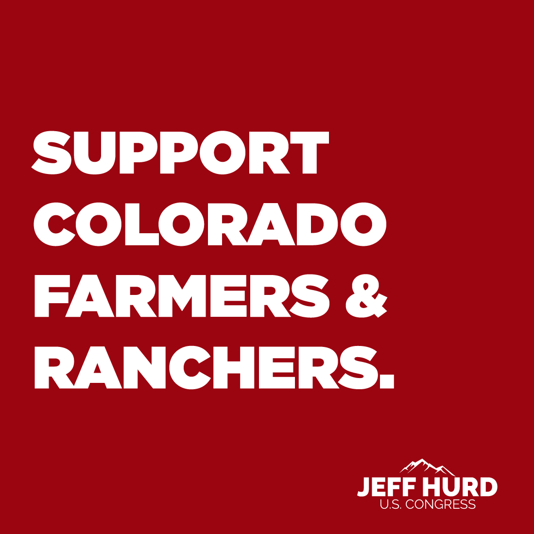 If you care about supporting Colorado farmers and ranchers, I'd be honored to have your vote. #cofarmers #coranchers #co03