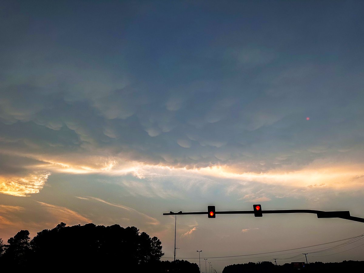 Mammatus clouds in Mississippi!