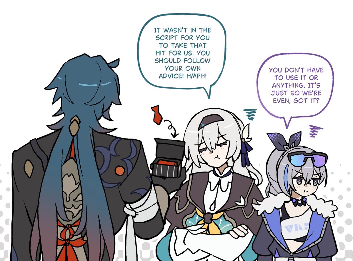 Blew half of their savings on a luxury tie for dad
#blade #firefly #silverwolf #honkaistarrail 