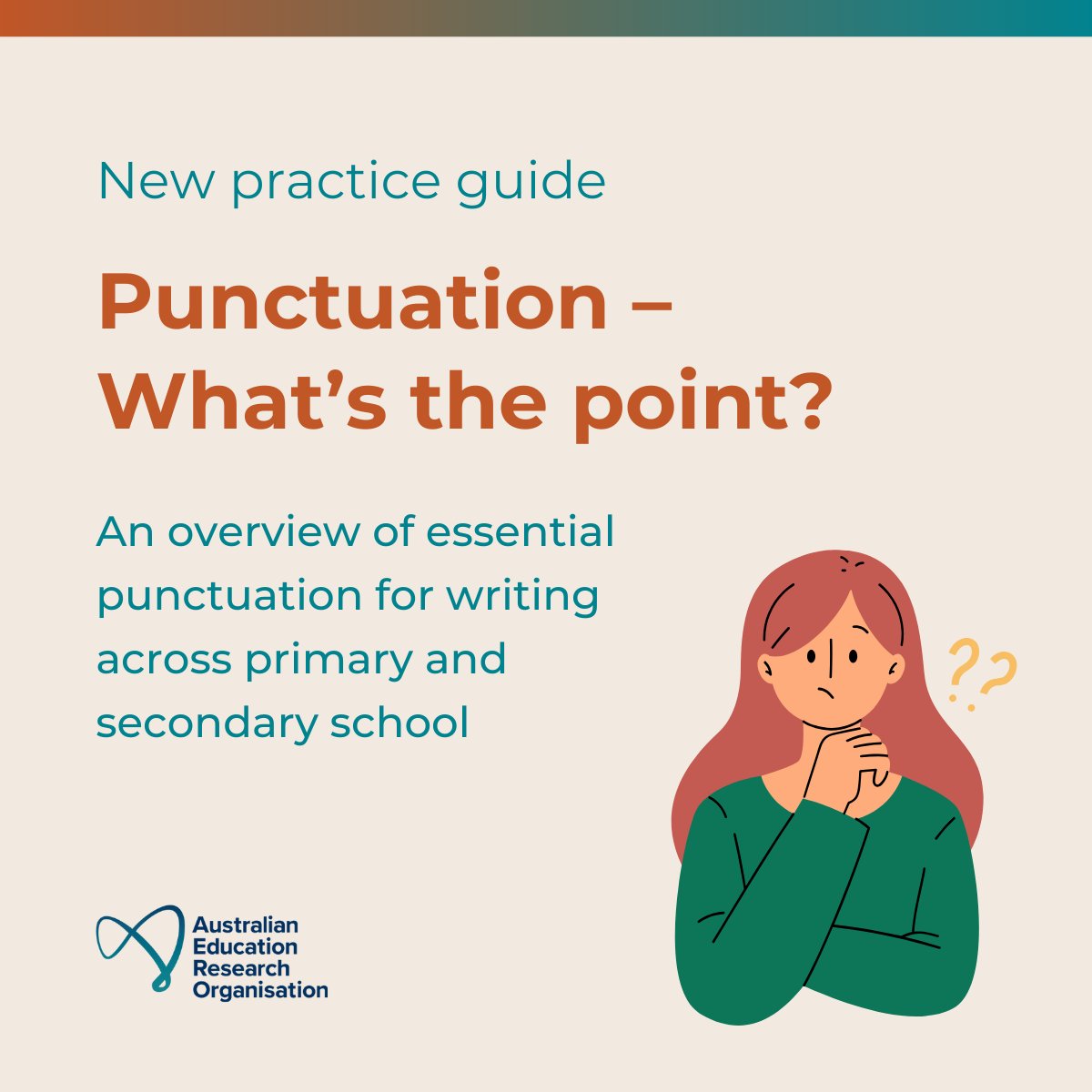 ✏️Our Punctuation guide complements AERO’s Writing practice guides, offering a comprehensive overview. 📝💡 Enhance clarity, intonation and precision in students' writing. 🏫🚀 Explore the Punctuation guide for improved teaching! 🔗 edresearch.edu.au/resources/punc…
