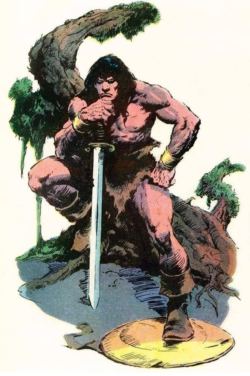 classic Conan art by John Buscema #CONAN