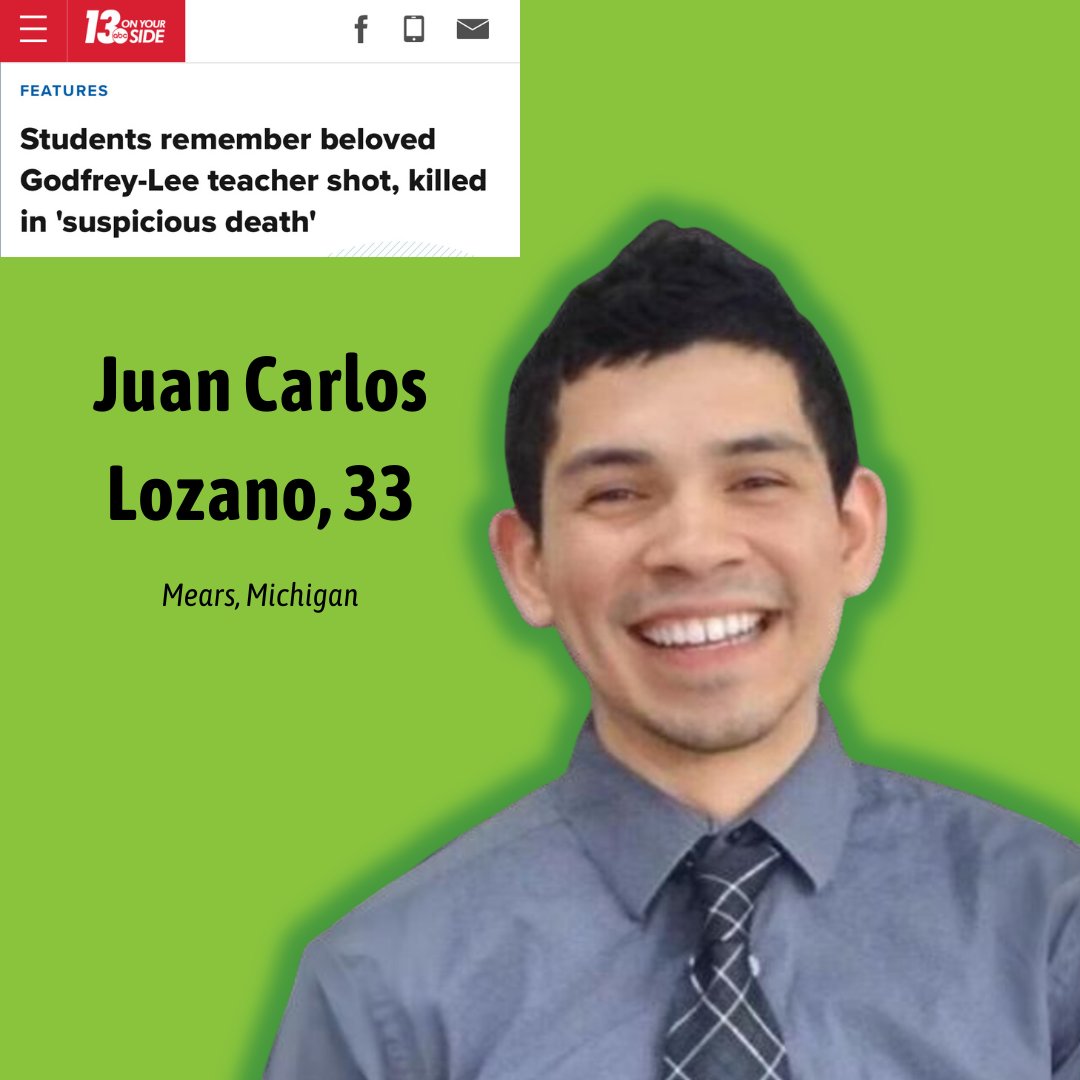 On May 1st, 33-year-old Juan Carlos Lozano was found dead from a gunshot would. 'He like sat by me, always told me like, never give up, or anything like that. Try always, try your best,' said 7th grader Xavier. wzzm13.com/article/featur…