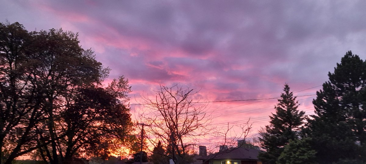 SUNSET SKY IN TORONTO 🇨🇦
8:33 PM | MAY 9, 2024 🙏💜✨️
#AscensionDay #GodWins