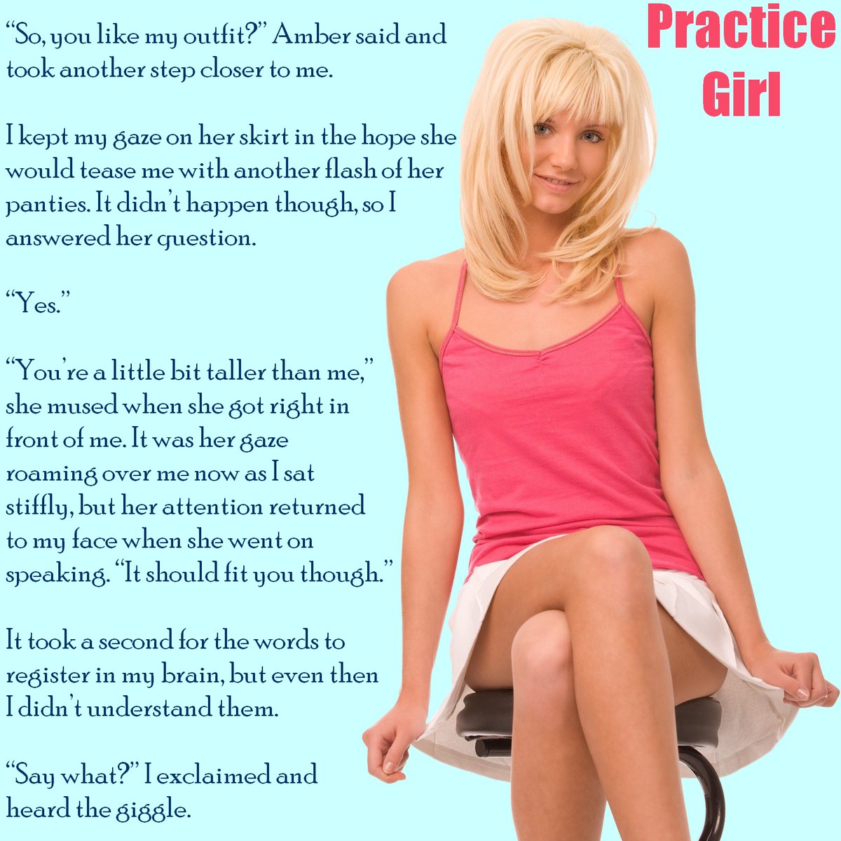 #PleaseRP A moment that came out of nowhere sparked an infatuation that ended with a boy dressed up pretty as a practice girl. 👗mybook.to/PracticeGirl #KindleUnlimited #99c #99p🔖 #Kinky #SissyBoy #Storyx18plus