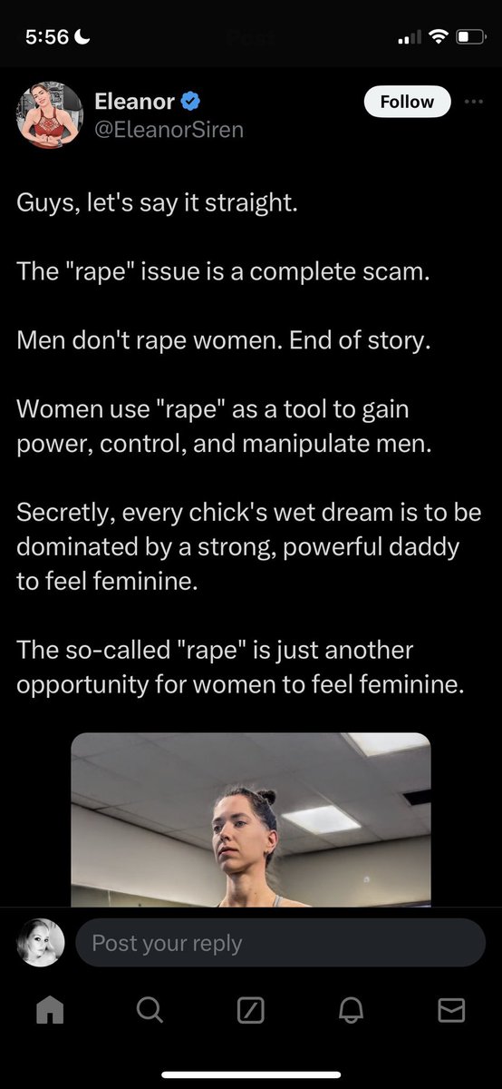When women embrace rape on X.