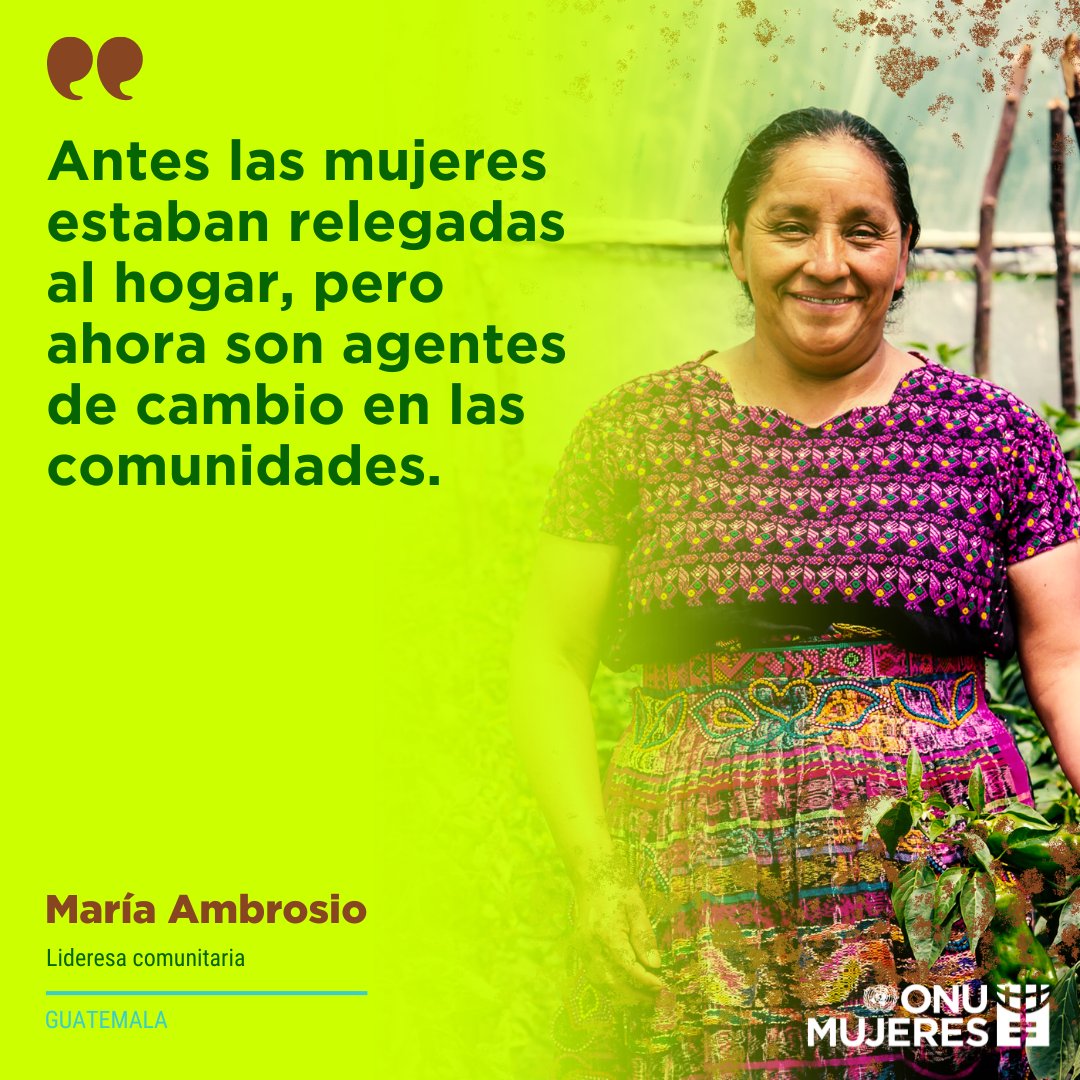 El legado de María Ambrosio y las mujeres rurales nos recuerda: empoderarlas es la clave para un futuro justo, igualitario y sostenible. 💪🌱 Conoce su historia: lac.unwomen.org/es/stories/not…