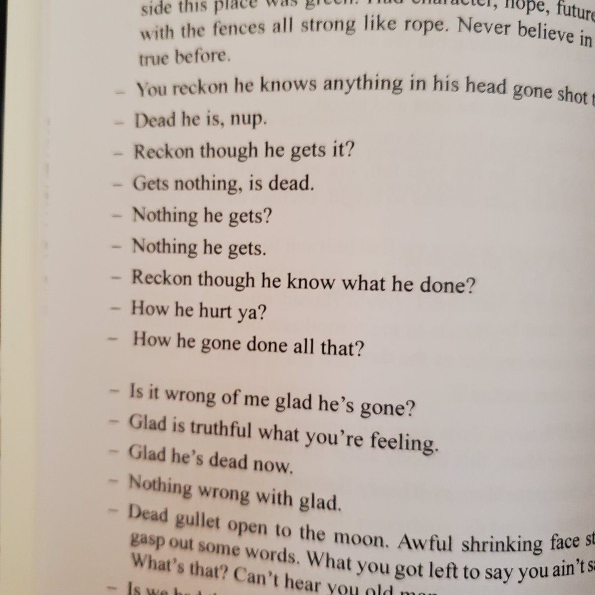 Dear Playwrights: 
For the love of all things holy, please do not make your directors figure out who says what.