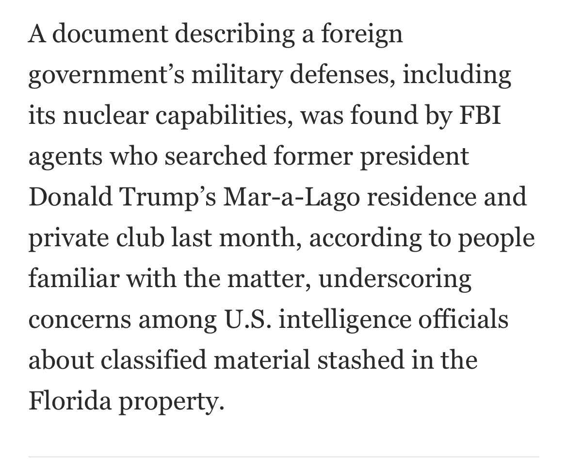 Since the Trump classified documents trial is trending, it’s time once again to wonder WHICH country this could possibly be and WHY Trump kept documents regarding its nuclear program? 🧐 washingtonpost.com/national-secur…