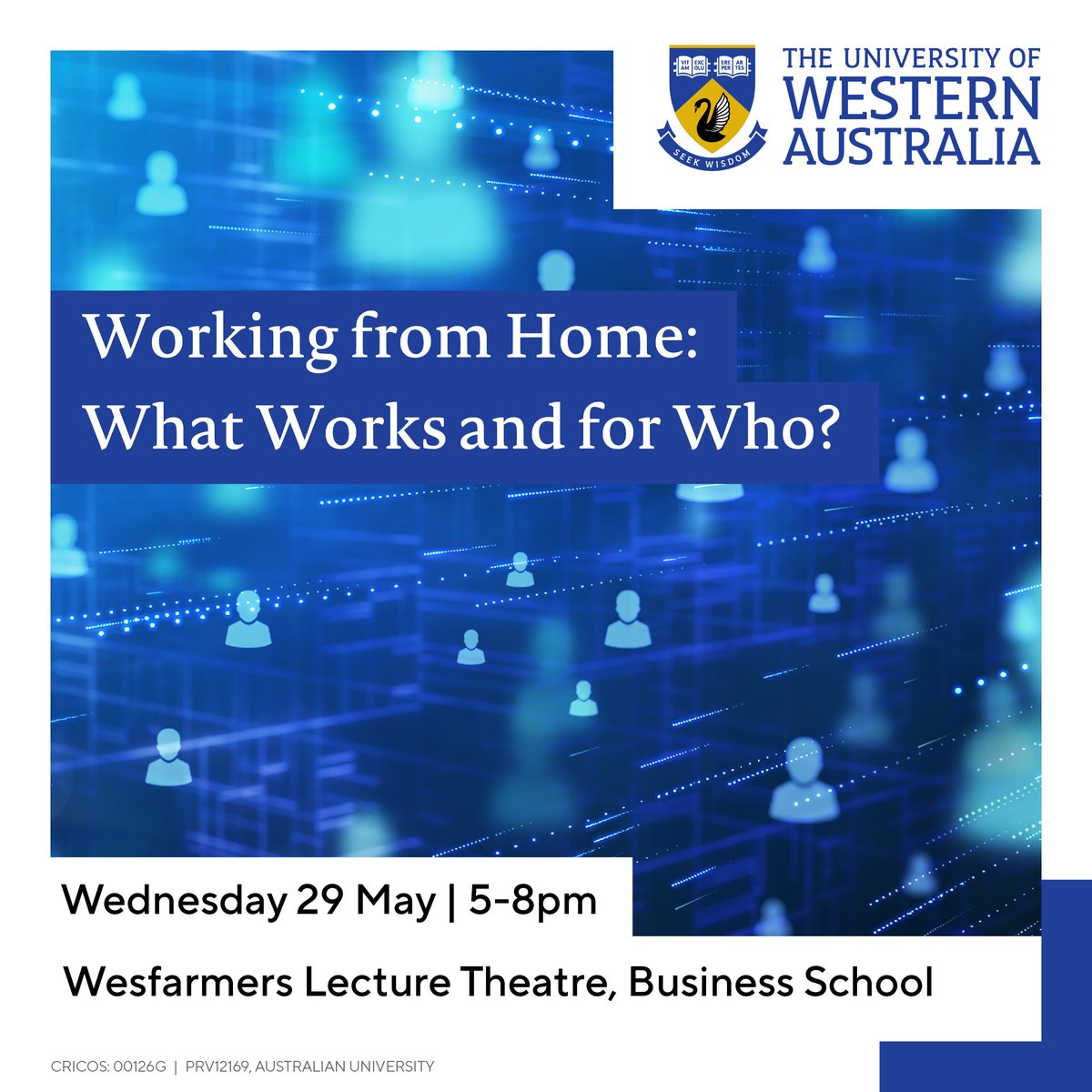 Working from Home? What works & for who?

29 May 5pm UWA Business School
👉 tinyurl.com/tc8pvh8e

Global pandemic has urged companies to embrace remote work. Hear insights from lead researchers as they navigate the evolving landscape of remote work.

#uwaresearchimpactseries