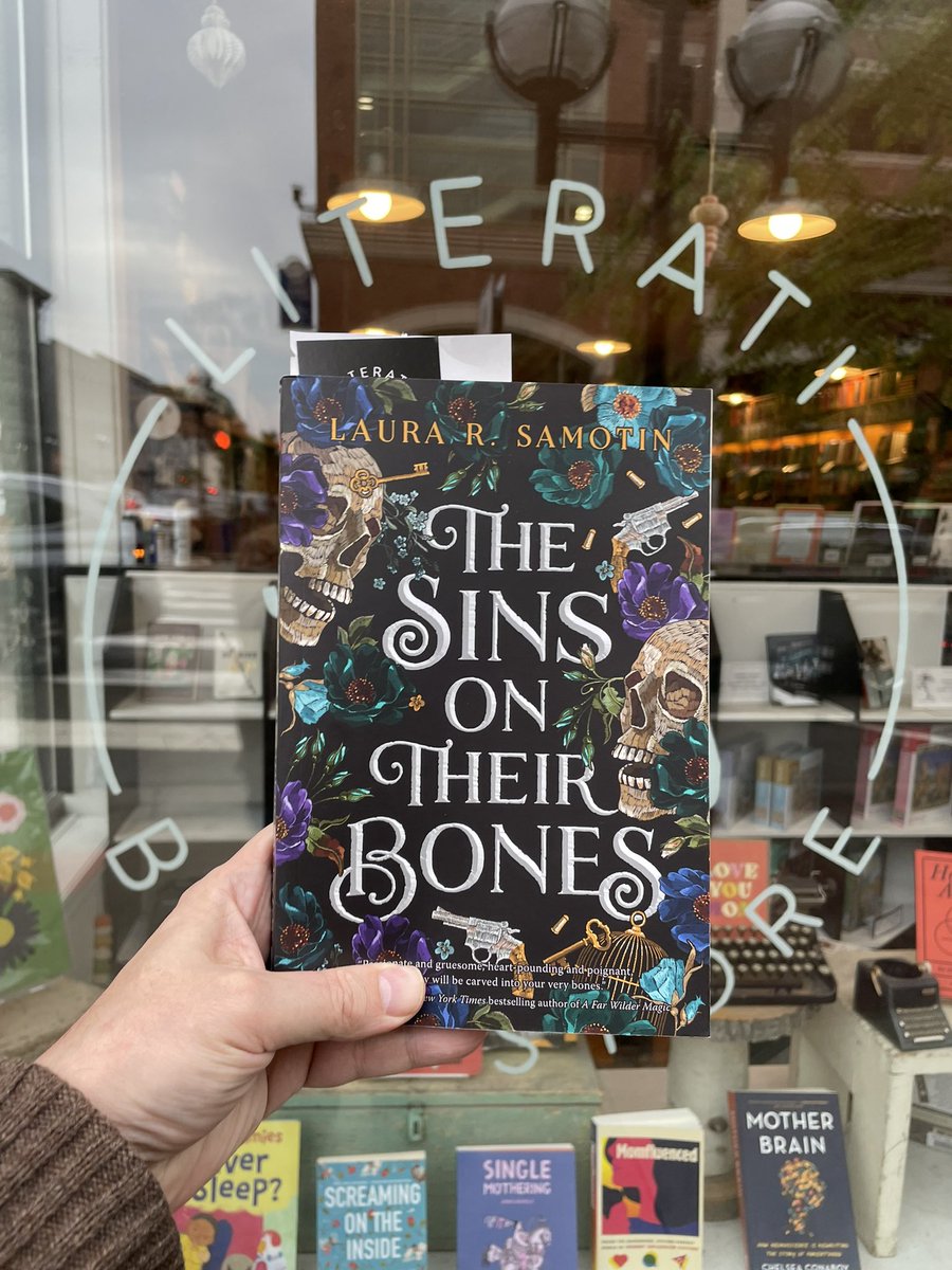 New book! Just picked up @LauraRSamotin ‘s debut “The Sins on their Bones” “Set in a Jewish folklore-inspired reimagining of 19th century Eastern Europe, this queer dark fantasy debut pits two estranged husbands and a daring spymaster on opposite sides of a civil war”
