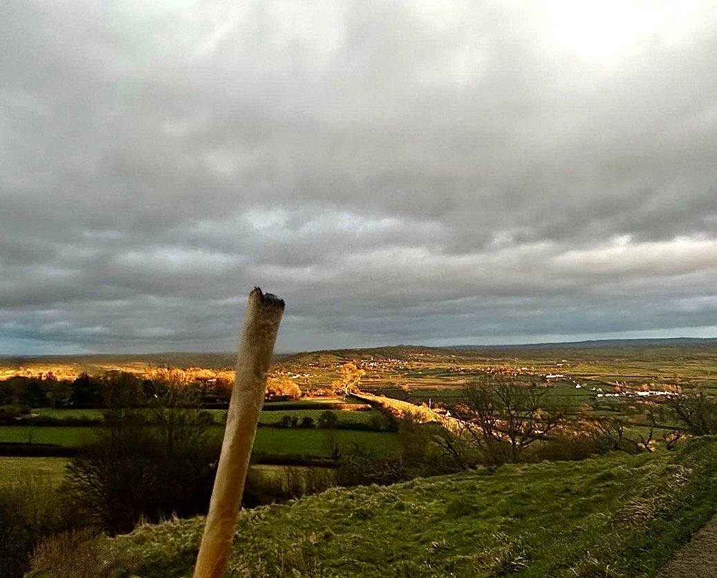 Reminiscing on when I got high on the magical Tor in Glastonbury ✨🌅✨