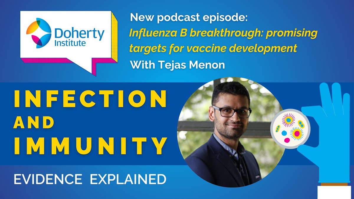 📣New podcast episode 'Influenza B breakthrough: promising targets for vaccine development' with @Tejas_the_Tcell @kedzierskalab 🎧 Find us wherever you listen to your podcasts or via: doherty.edu.au/news-events/po… @UniMelbMDHS @TheRMH @UniMelb
