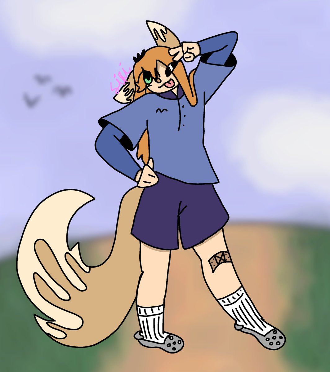 SiriAnimates's tweet image. This is orange, don't question her name I made her sister Apple first and it just made sense. #separatelives #oc #dontrepost