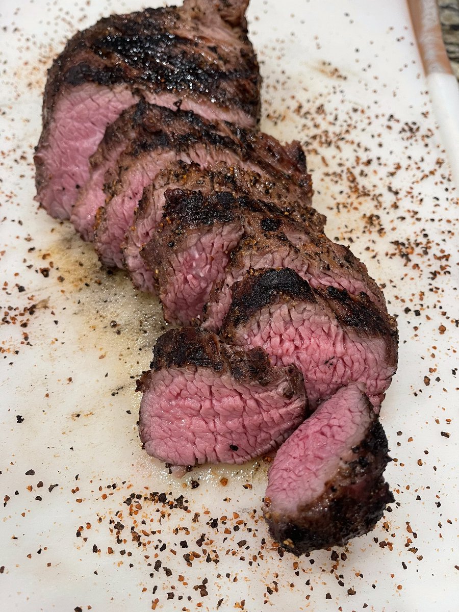 Sous vide tri-tip finished on the grill. #twittersupperclub