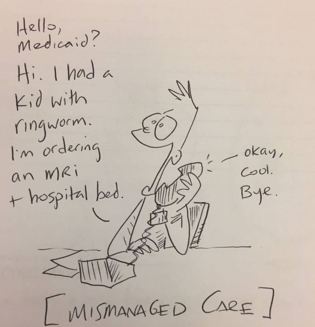 What would MISmanaged care look like?
#graphicmedicine