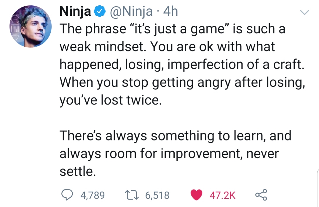 I love that you see the same mindset across all people who are pushing to be the best at what they do.... No matter what field they're in, they never back down and never give up. Always striving to be better.