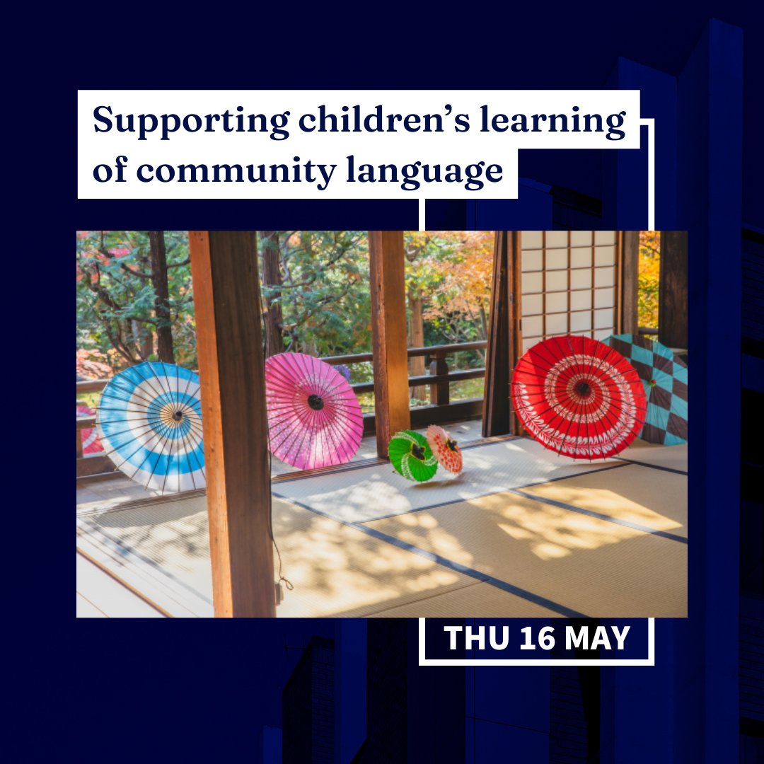 What can parents do to support children’s learning of community language? Join the Asia Institute to hear what recent research from an Australia-wide study on the Japanese community tells us 🗣️ Register now → unimelb.me/49VgRen