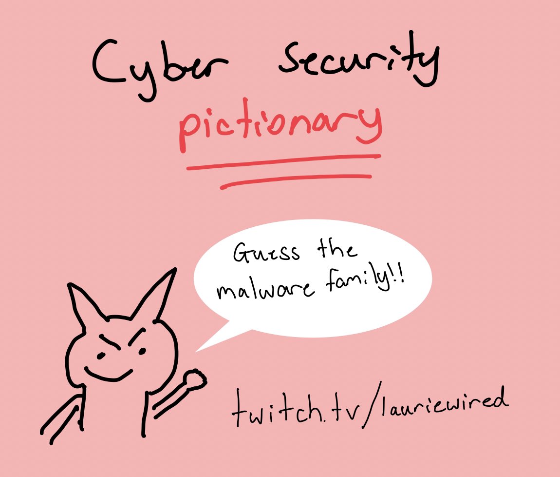 We're doing some malware pictionary right now, come join!