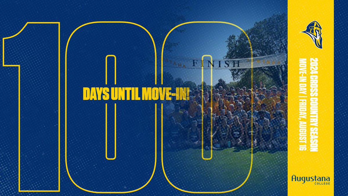 Get excited! We’ve got 1️⃣0️⃣0️⃣ days 
until cross country moves in!!! 
#crosscountry #AugieDoggies