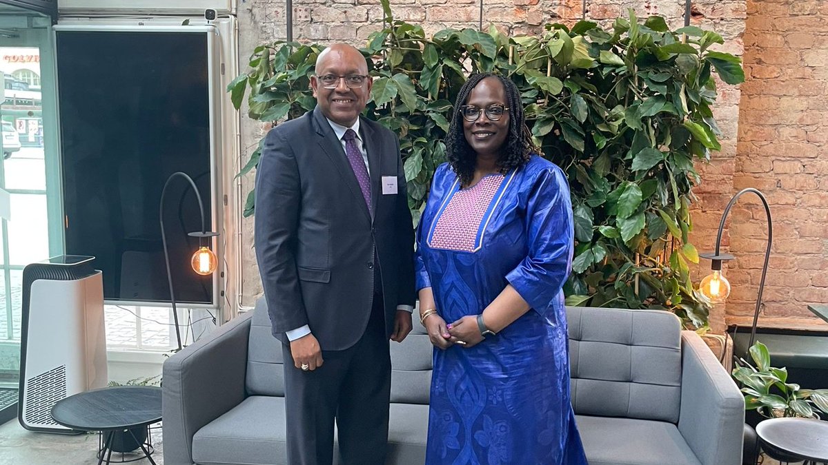 On the margins of the #SthlmForum, PBSO’s Deputy Head Awa Dabo and @AfDB_Group Director Yero Baldeh committed to continue strengthening PBSO-AfDB partnership and identify key priority areas for joint cooperation on peacebuilding.