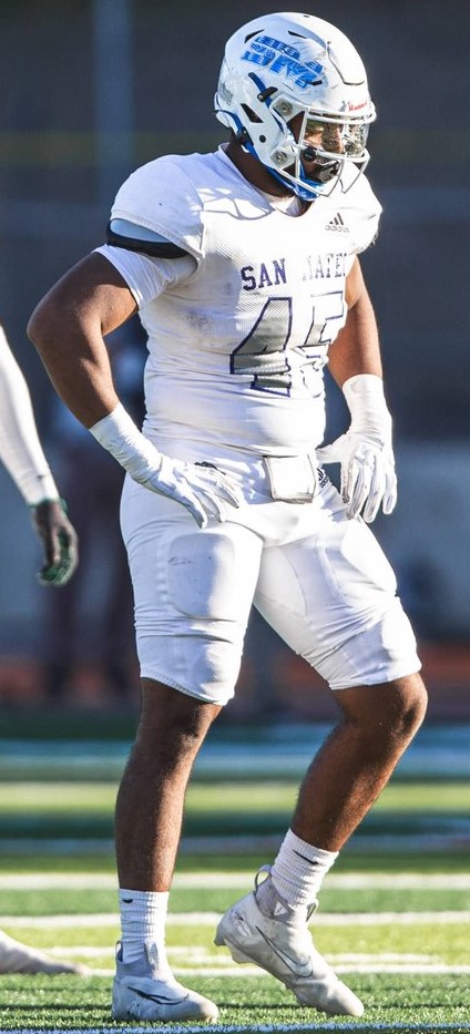 Krishna Clay @KrishnaClay3 @ San Mateo JuCo @CSM_Football commits to @AztecFB @coachTcsm