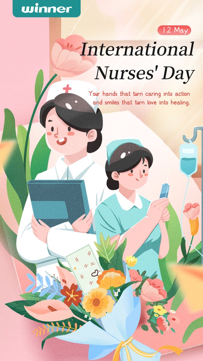On the occasion of International Nurses' Day. 💐 
Thank you to all of the nurses who provide expert and compassionate care to all patients every day!💌