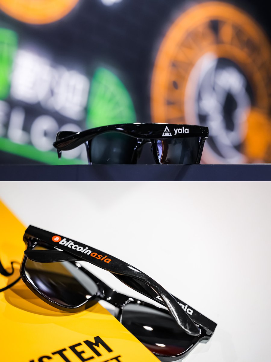 🌟 Heading to @BitcoinConfAsia? 😎 Open your gift pack at registration and find a pair of Yala-Bitcoin Asia 2024 sunglasses at the event and show us how you rock them! Snap a photo, use the hashtag #YalaBitcoinAsia, and you could win some awesome Yala merch or a surprise!…