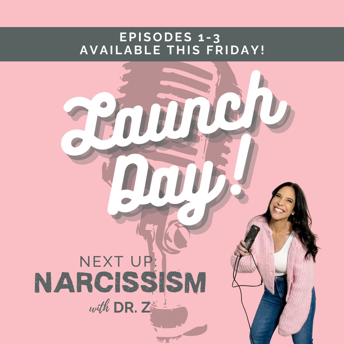 DrZPsychologist's tweet photo. BIG ANNOUNCEMENT!! MY NEW PODCAST, NEXT UP: NARCISSISM, IS LAUNCHING TONIGHT at midnight!! Don’t forget to follow. Available wherever you listen to podcasts. Be sure to subscribe to my YOUTUBE channel @DrJaimeZuckerman
 for podcasts, interviews, &amp; other mental health content! https://t.co/12sUKr2sCG