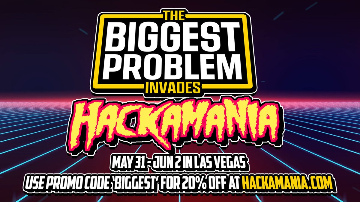 BIGGEST PROBLEM will be at HACKAMANIA in Las Vegas!

BIGGEST PROBLEM LIVE SHOW 
Friday May 31st at 6:30PM

Use promo code 'BIGGEST' for 20% off tickets.