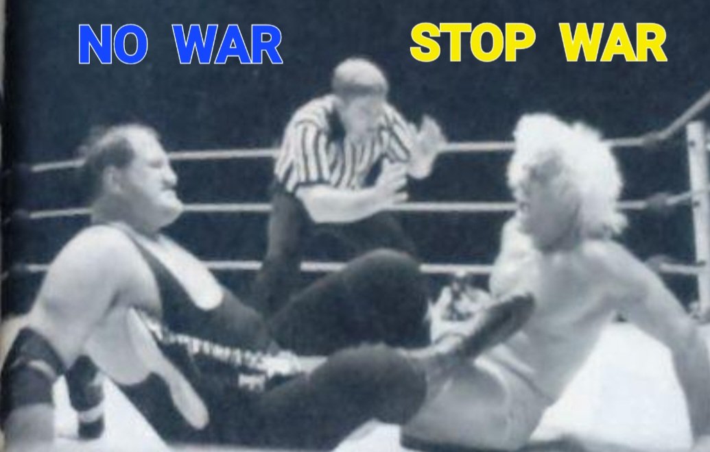 #StopWar #NoWar 
#リック・フレアー
#サージャント・スローター
#NWA

戦争は、いらない
平和な世界を