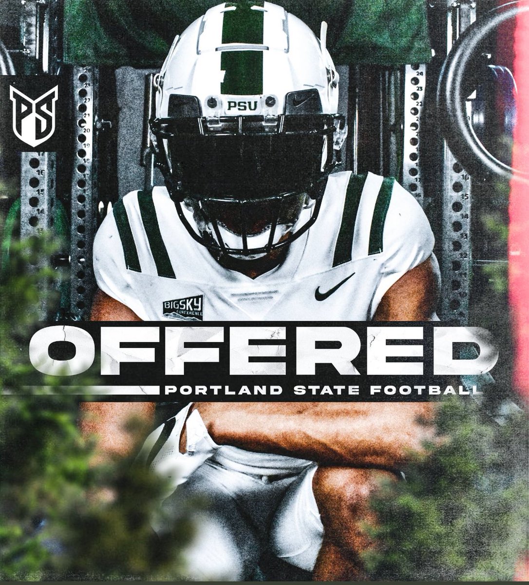After a great conversation with @coachapatterson I am blessed to say I have received an Offer from Portland State University!!! #GOVIKS🟢⚪️ @Coach_MarkRhea @CoachBarnum69 @cfry_05 @BishopGormanFB @LarryGrant95 @Coach_Cos93 @BlairAngulo @GregBiggins @BrandonHuffman