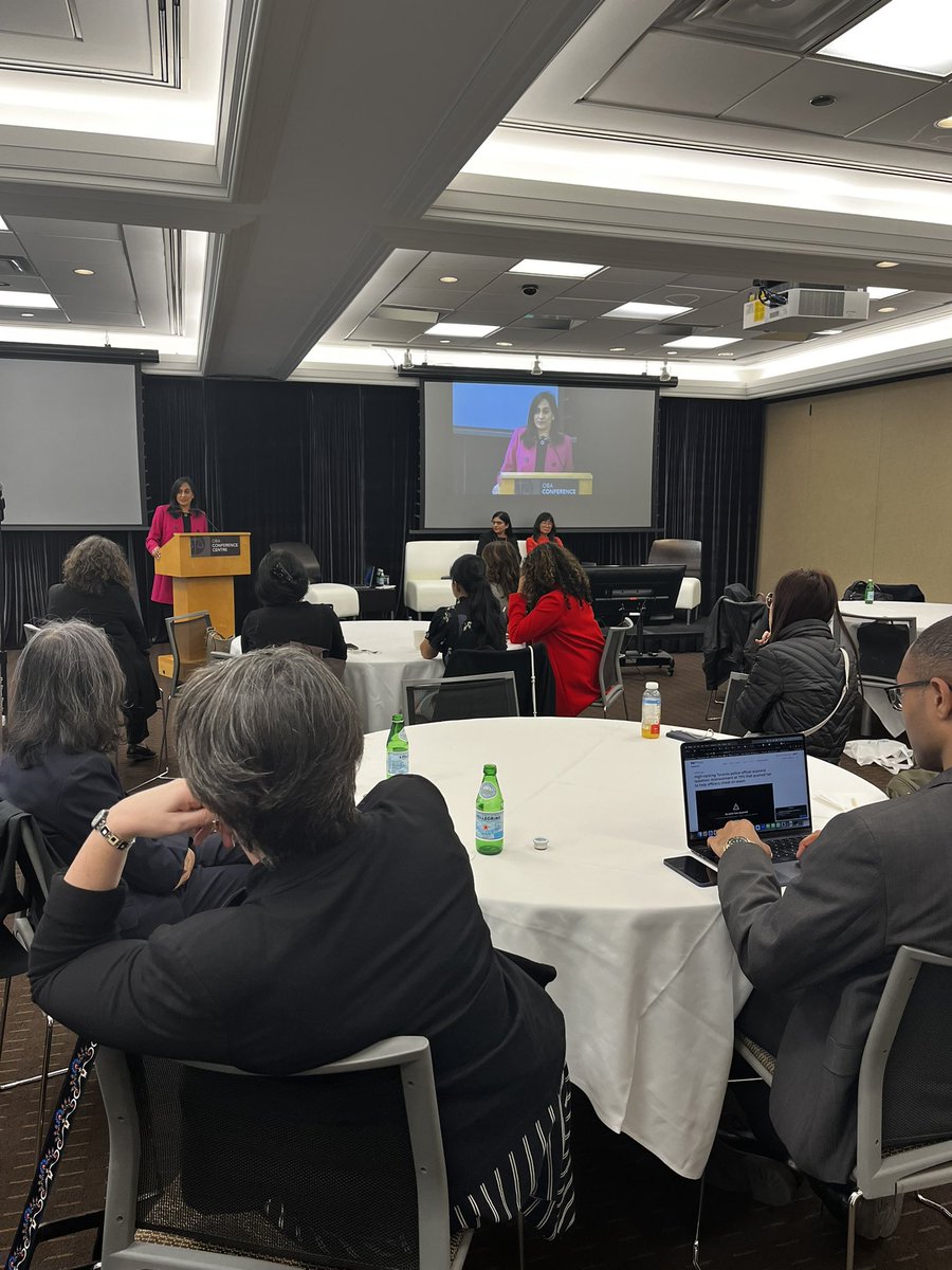 Wonderful to be back at the Ontario Bar Association to talk at the Women Lawyers Forum’s Pathway to Power and the role that we can play as mentors for new lawyers. It was so great to see so many young women lawyers - our future is in good hands.